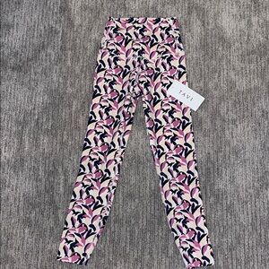 Tavi Women's Pink and Black Patterned Leggings